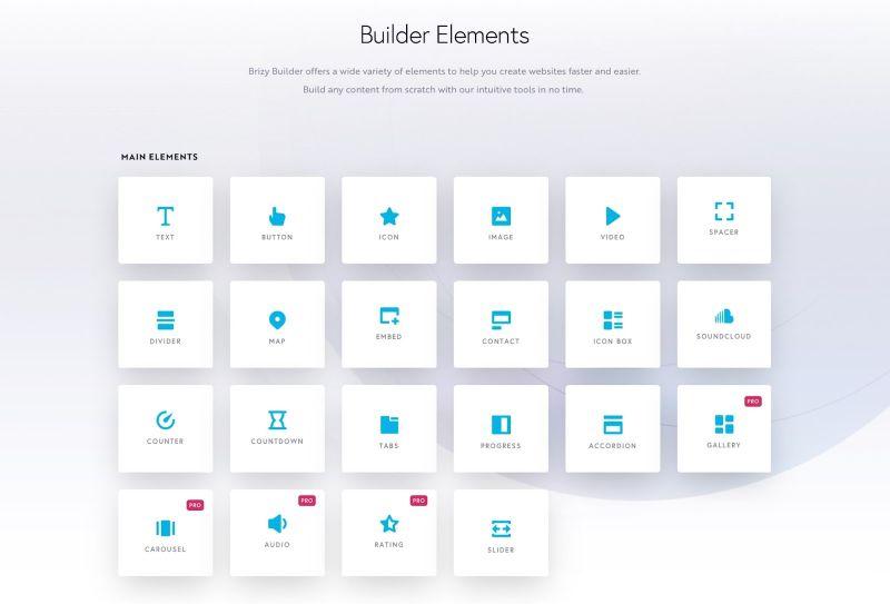 Brizy Builder Elements