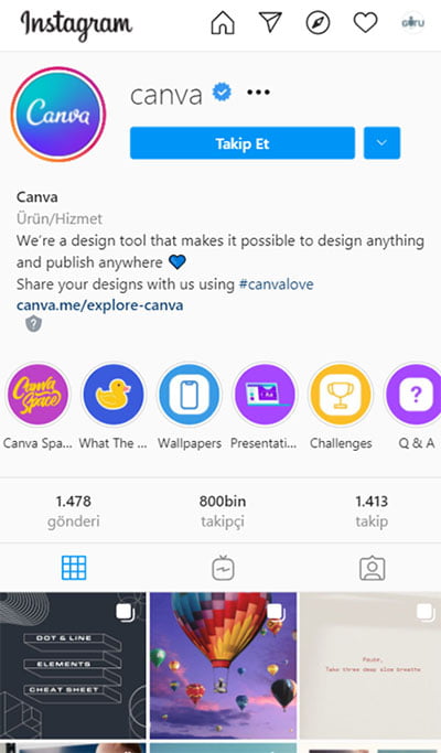 Crea post sui social media per Instagram