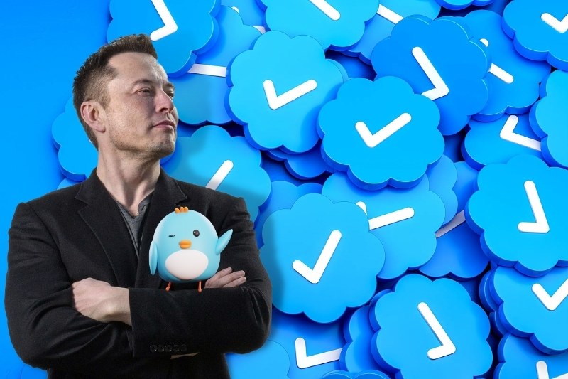 Suscripción azul de Twitter de Elon Musk